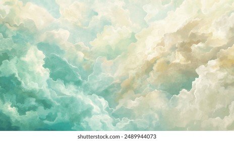 Fondo la pintura nubes