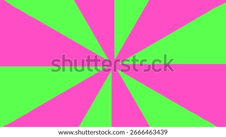 Background with a scattered or radial pattern of rays emanating from the center point outward in green and pink colors.