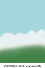 a background screen full of blue clouds2