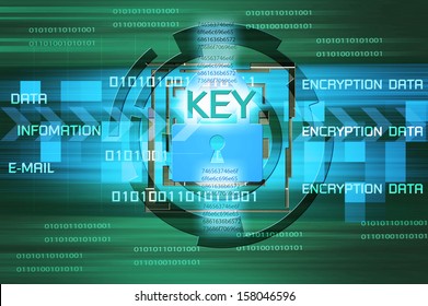 Background of security concept. Encryption information and data.