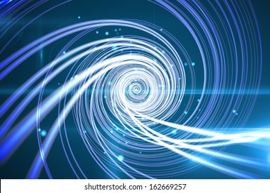 Background with shiny spiral