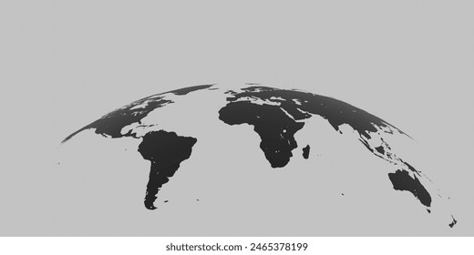 Background with a simplified world map spread out over the Earth. 3d rendering
