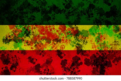 Background Of Ska Reggae Pattern Marijuana