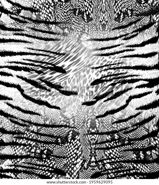 Background Snake Leopard Wallpaper Pattern Stock Illustration ...