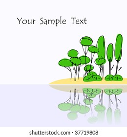 background with trees