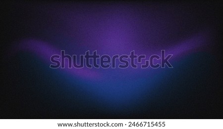 Background with trendy gradient and noise. Violet and purple and black colors noise texture background with empty space