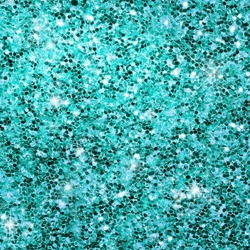 The Background Is Turquoise With Decoration In The Form Of Small Colorful Flakes.