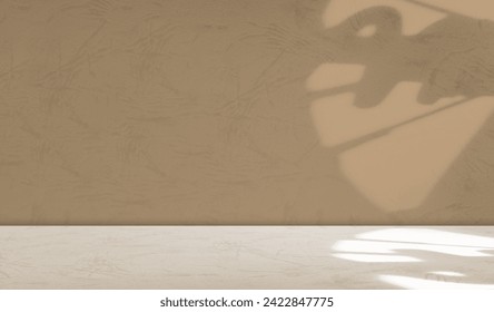 Background Wall Studio Shadow Kitchen Podium Table Product Backdrop Room Orange Beige Pattern Gradient Light Bg 3d Mockup Cosmetic Abstract Cream Color Pastel Texture Scene Summer Loft Scene Template