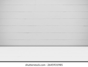 Background wall white grey studio floor kitchen table platform room gray cement mockup scene light shadow backdrop concrete place product empty loft workshop shelf minimal mockup display