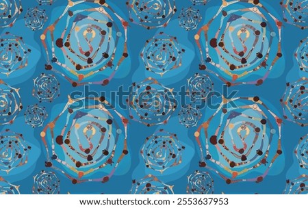 Background or wallpaper seamless pattern with group of diverse people in a circle from different cultures holding hands. Community men and women of friends or volunteers.Team. Top view