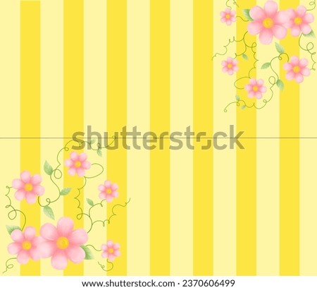 Background, yellow colors and flowers, solid colors