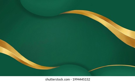 Background Zoom Elegant With Green And Gold