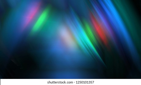 Backgroung For Text - Bright Lights With Blur Effect, 3d Rendering Computer Generated Illustration