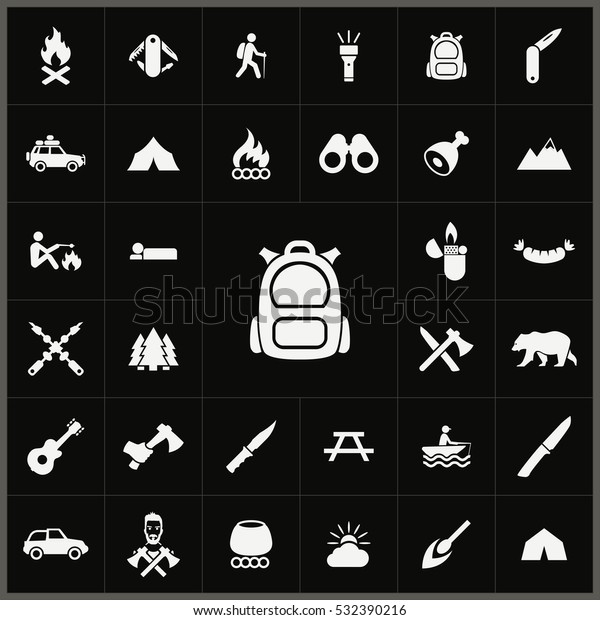 backpack icon. camping icons universal set for web
and mobile
