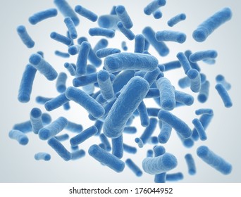 Bacteria Cells Science 3d Illustration