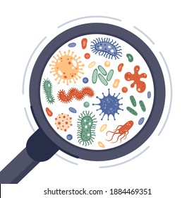 4,283 Microbes With Magnifying Glass Images, Stock Photos & Vectors ...