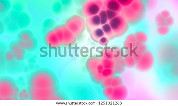 Bacteria virus or germs microorganism cells under
microscope. Fabulous  Patterns. High Quality 3D Render. Iinfected
cells.