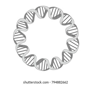 A bacterial plasmid is a small DNA molecule which may be used in molecular cloning and gene therapy.