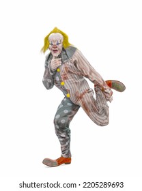 Bad Clown Is Dancing, 3d Illustration