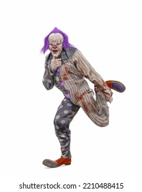 Bad Clown Is Dancing, 3d Illustration