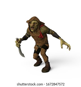 The Bad Goblin 3D Illustration