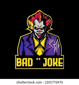 Bad Joke Word Logo 3d Illustration