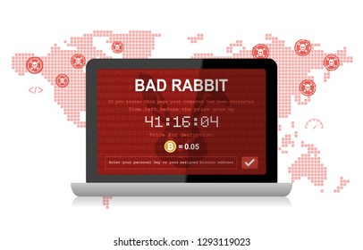 Bad Rabbit Ransomware Attack Malware Hacker Around The World