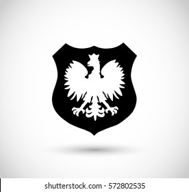 Badge With Polish Eagle 