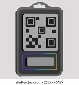 A badge with a QR code for quick identification or access control in digital environments.