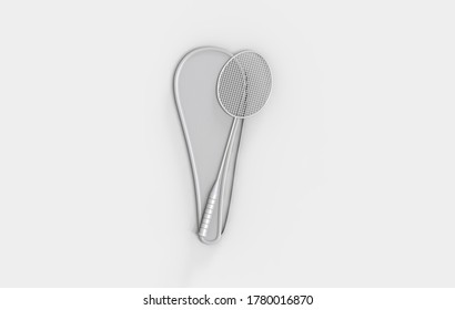 Badminton Racket Case Mockup Template Isolated Stock Illustration ...