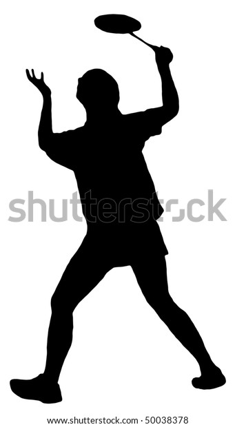 Badminton Silhouette Stock Illustration 50038378 | Shutterstock