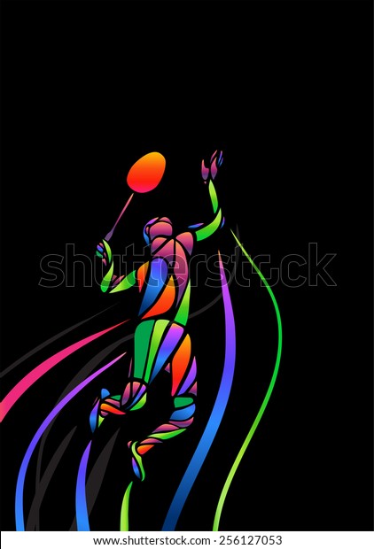 Badminton Sport Invitation Poster Flyer Background Stock Illustration ...