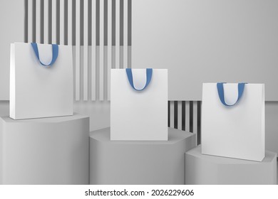 Bag V.2 With White Background 3D Rendering