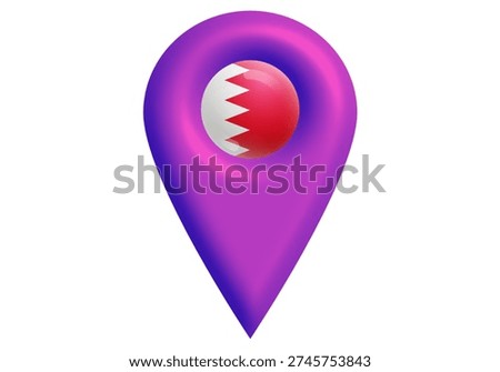Bahrain Location Pin Pointer Map Marker Icon