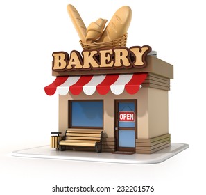 bakery 3d illustration - Powered by Shutterstock