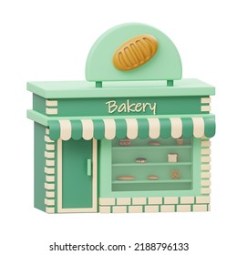 Bakery Shop 3D Icon Illustration