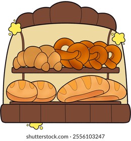 bakery showcasing fresh bread and pastries - Powered by Shutterstock