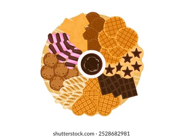 Baking illustration set. Baking, bakery, cooking, sweet products, dessert, pastries concept. Vector illustrations are isolated on a white background for posters, banners, cards, and advertisements. - Powered by Shutterstock