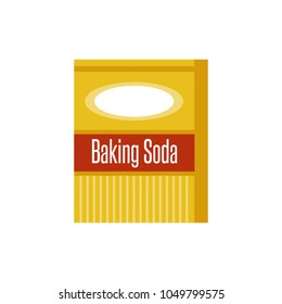 Baking Soda Box. Icon Isolated. 