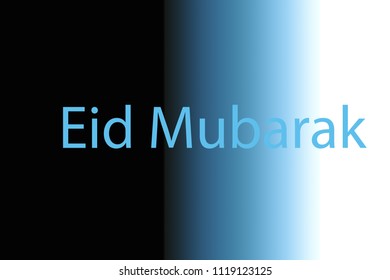 Bakra  Eid mubarak or Eid al-Adha  written with stars and moon on gradient background.