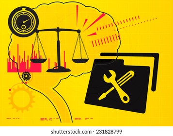 Balanced Decision as - Stock Image