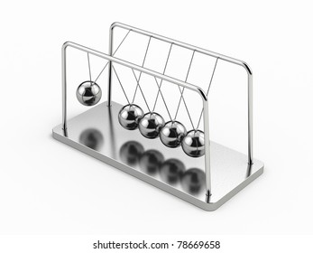 Balancing balls Newton's cradle