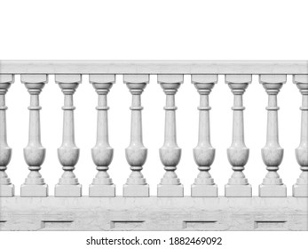 Architecture Elements Balustrade Balcony Terrace Parapet Stock Vector ...