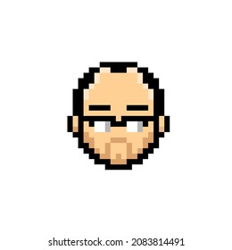 Bald Head Icon Male Pixel Art