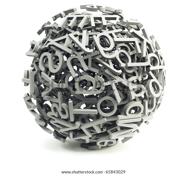 Ball Letters Stock Illustration 65843029