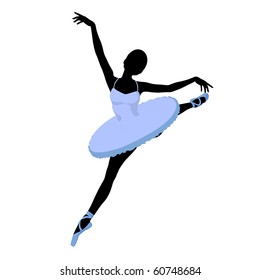 Ballerina Silhouette On White Background Stock Illustration 60749164 ...