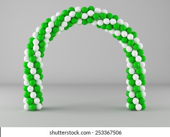 Download Balloon Frame Arch Stock Illustration 253367506