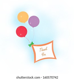 Balloon Greetings Thank You Stock Illustration 160570742 | Shutterstock