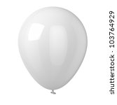 Balloon isolated on white background.