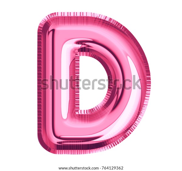 Balloon Pink Color Font Letter D Stock Illustration 764129362 ...